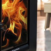 Harvia Linear 22 GreenFlame ES 15.7kW Wood Burning Sauna Stove with Water Tank | WKLI22GESM